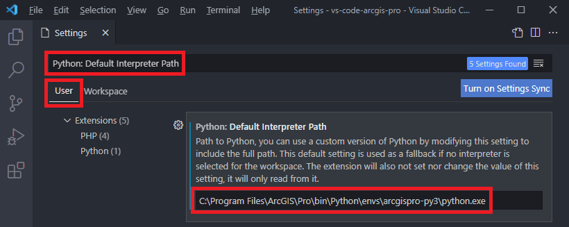 Python interpeter configuration