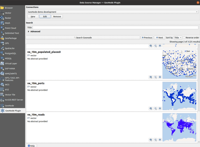 QGIS GeoNode Plugin