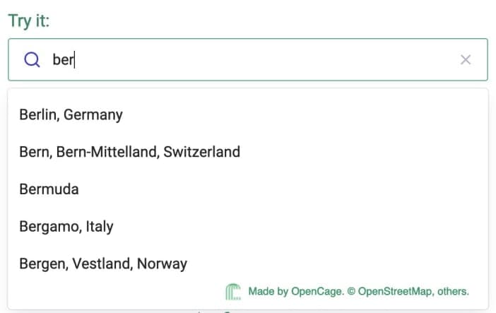 Introducing OpenCage Geosearch