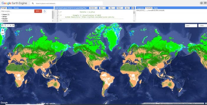 ee-cptcity: Color Palette Module for Google Earth Engine