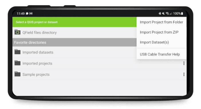 QField: Storage Access on Android