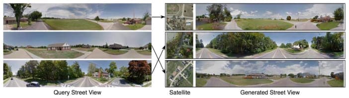 Satellite-to-Street View Synthesis for Geo-Localization