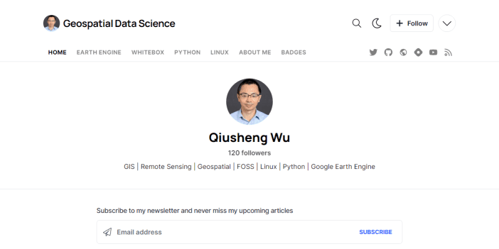 Qiusheng Wu's Blog on Geospatial Data Science