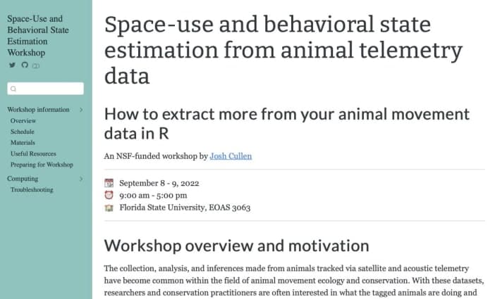 Space-Use and Behavioral State Estimation From Animal Telemetry Data