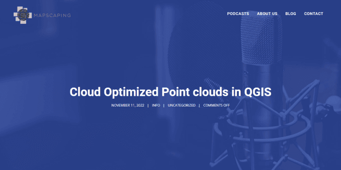 Cloud Optimized Point Clouds in QGIS